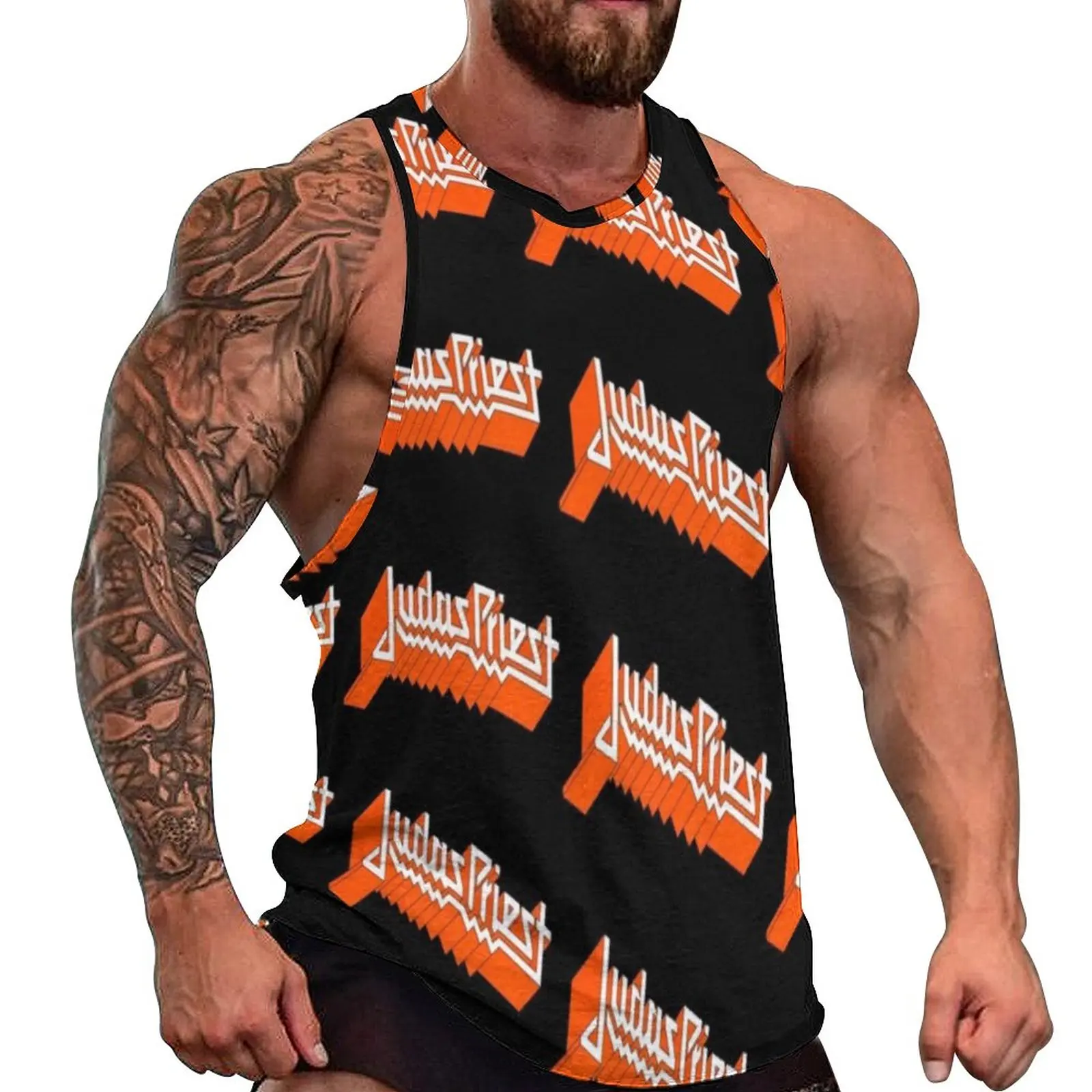 Judas Priest Tank Top Music Band Streetwear Tops Beach Workout Mens Custom Sleeveless Vests 3XL 4XL 5XL
Judas Priest Tank Top Music Band Streetwear Tops Beach Workout Mens Custom Sleeveless Vests 3XL 4XL 5XL