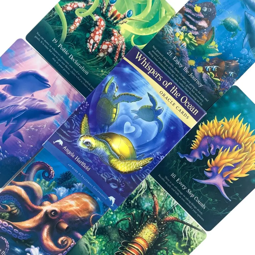 Whispers Of The Ocean Oracle Cards Love Animals Tarot Deck Cards Games Famliy Game 18 Fun Classic Fate Boardgame Altar
Whispers Of The Ocean Oracle Cards Love Animals Tarot Deck Cards Games Famliy Game 18 Fun Classic Fate Boardgame Altar