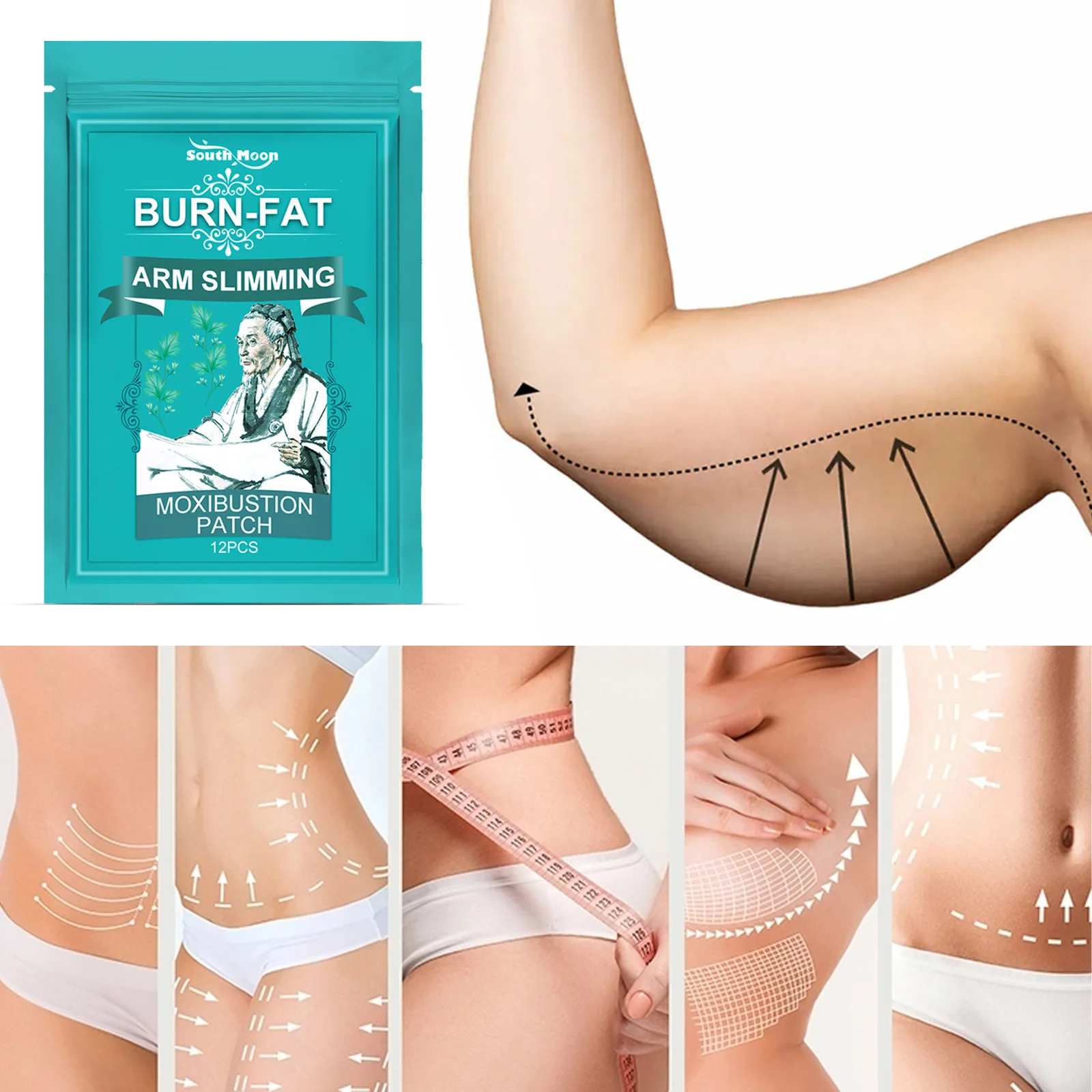 Thin Arm Patch Weight Loss Stickers Cellulite Removal Fat Burning Slimming Body Massage Shaping Care Herbal Plaster beautyhealth
Thin Arm Patch Weight Loss Stickers Cellulite Removal Fat Burning Slimming Body Massage Shaping Care Herbal Plaster beautyhealth