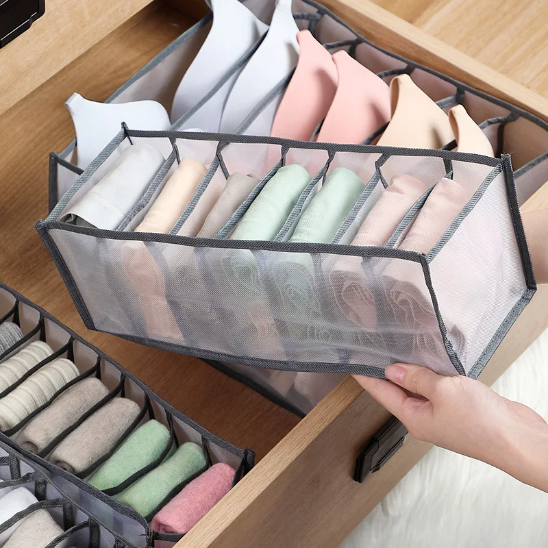 Underwear Storage Mesh Box Foldable Socks Bra Panties Drawer Divider Plaid Wardrobe Organizer Closet Organizers
Underwear Storage Mesh Box Foldable Socks Bra Panties Drawer Divider Plaid Wardrobe Organizer Closet Organizers