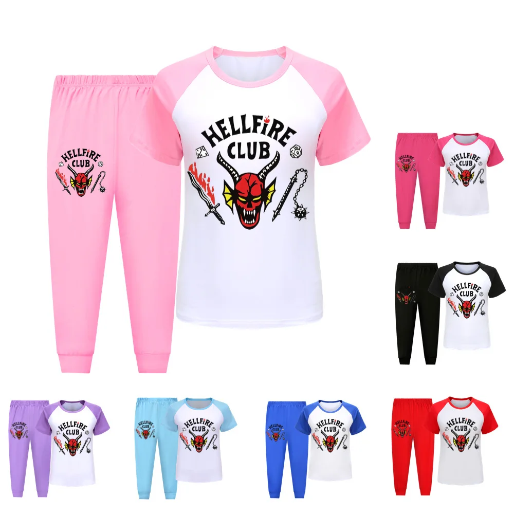 Stranger Things 4 Boys and Girls Short Sleeve Pants 2pcs Children's Clothes Set Homewear Pajama Set
Stranger Things 4 Boys and Girls Short Sleeve Pants 2pcs Children's Clothes Set Homewear Pajama Set