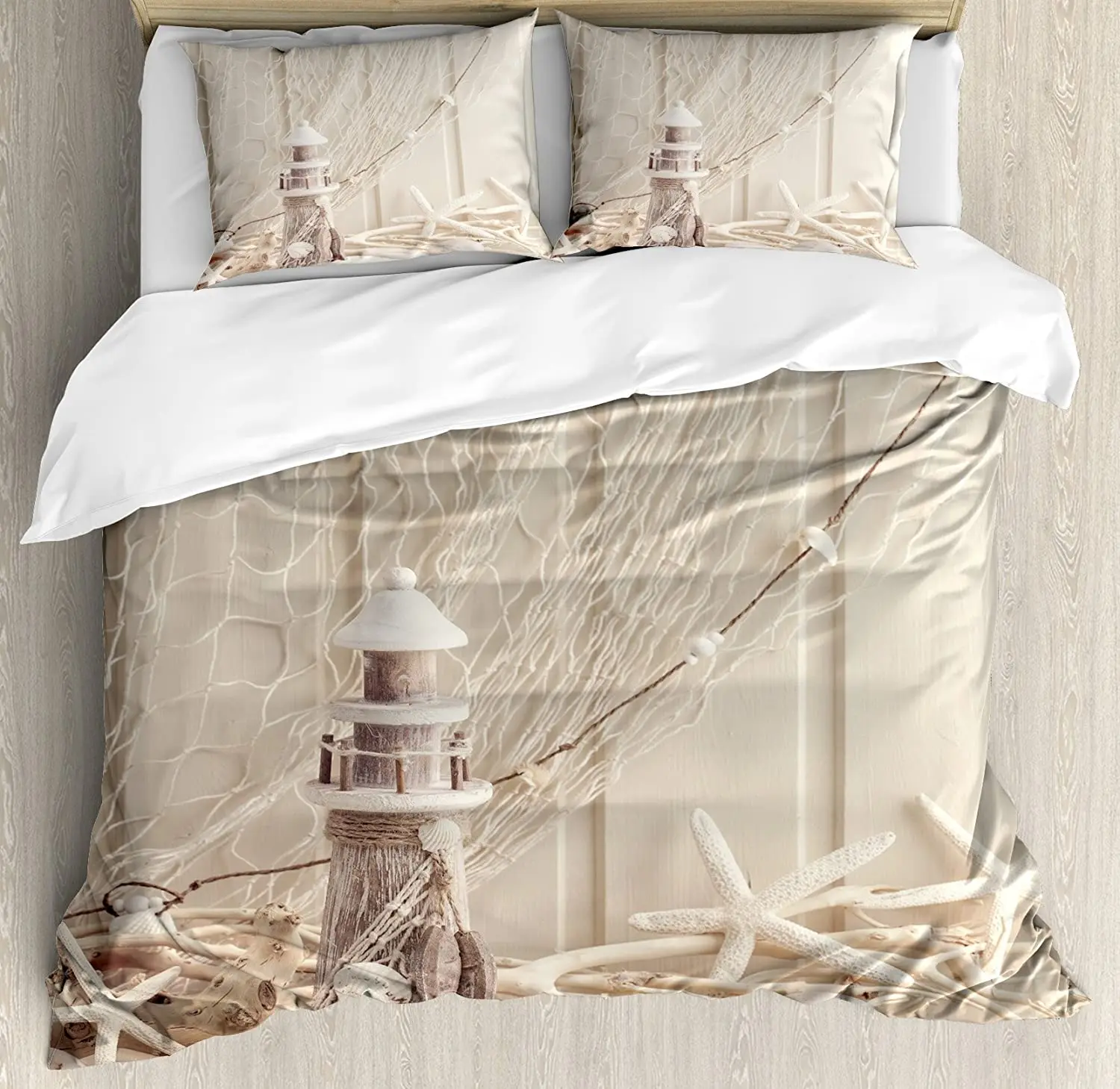 Fishing Net Bedding Set For Bedroom Bed Home Marine Theme with Sea Stars And Shells Under Duvet Cover Quilt Cover And Pillowcase
Fishing Net Bedding Set For Bedroom Bed Home Marine Theme with Sea Stars And Shells Under Duvet Cover Quilt Cover And Pillowcase