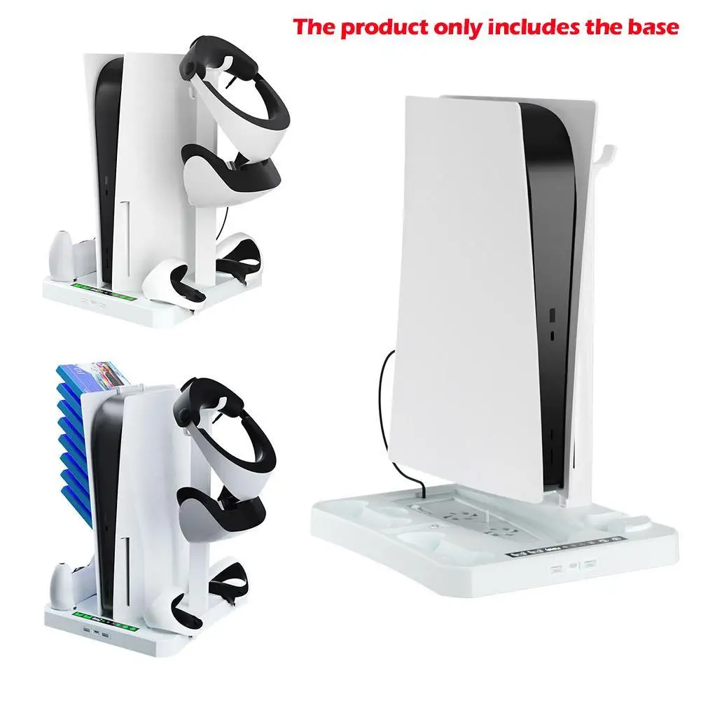 Multifunctional Heat Sink Base For PS5 Console Cooling Base For PS VR2/PS5 Handle Charging Stand Game Disc/helmet Storage Rack
Multifunctional Heat Sink Base For PS5 Console Cooling Base For PS VR2/PS5 Handle Charging Stand Game Disc/helmet Storage Rack