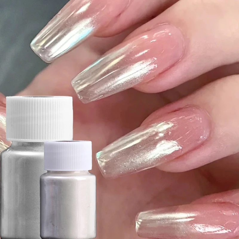 Aurora Glitter Nail Powder Mirror Pearl White Chrome Pigment Rubbing on Nail Glitter Mermaid Aurora Dust Manicure Decorations
Aurora Glitter Nail Powder Mirror Pearl White Chrome Pigment Rubbing on Nail Glitter Mermaid Aurora Dust Manicure Decorations