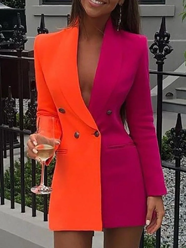 Button Long Sleeve Women Suit Dress 2022 New Spring Commute V-Neck Office Ladies Slim Dress Fashion New Pocket Stitching Dresses
Button Long Sleeve Women Suit Dress 2022 New Spring Commute V-Neck Office Ladies Slim Dress Fashion New Pocket Stitching Dresses