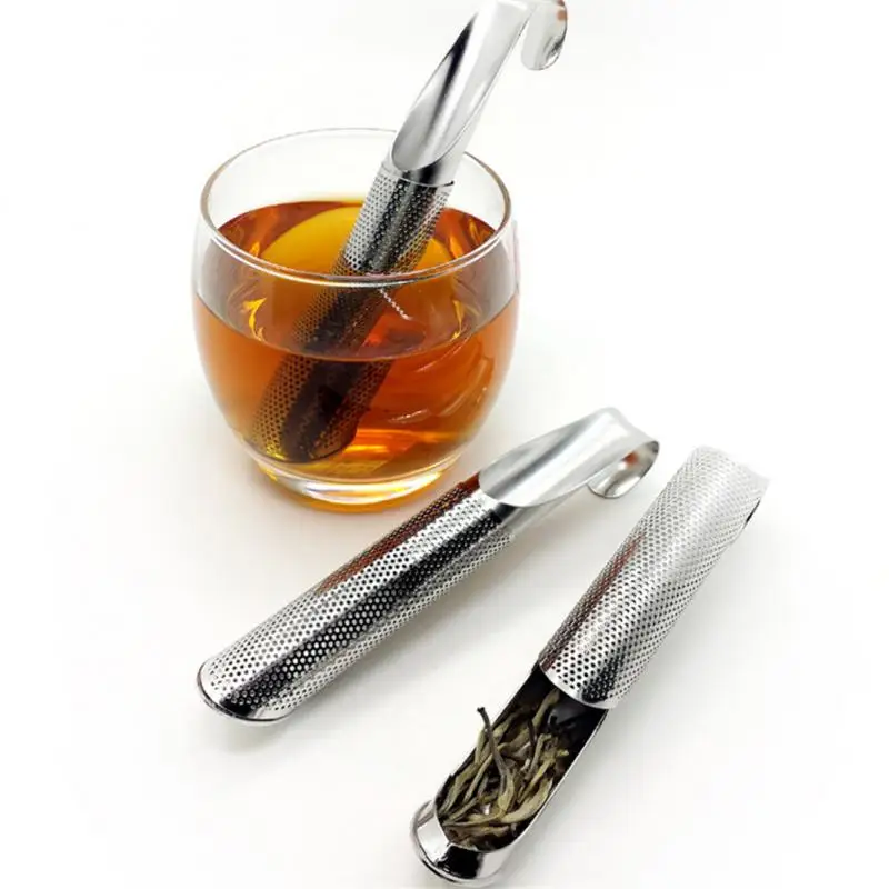 New Style Hanging Tea Strainers 304 Stainless Steel Tea Tube Tea Leaking Brewing Filter Infusing Utensils Kitchen Accessories
New Style Hanging Tea Strainers 304 Stainless Steel Tea Tube Tea Leaking Brewing Filter Infusing Utensils Kitchen Accessories