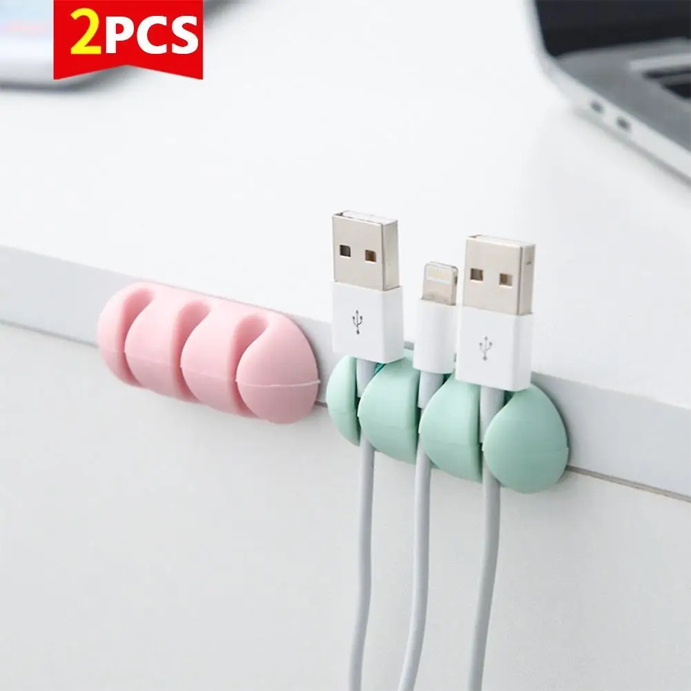 2Pcs Adhesive Silicone Cable Winder Solid Color Cable Holder Earphone Clip Charger Organizer Line Fixer Desk Set Office Supplies
2Pcs Adhesive Silicone Cable Winder Solid Color Cable Holder Earphone Clip Charger Organizer Line Fixer Desk Set Office Supplies