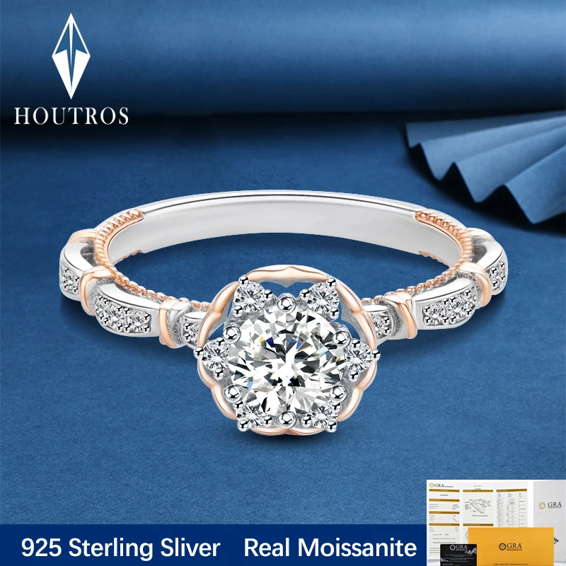 Houtros 1ct Moissanite Engagement Ring for Women 925 Sterling Silver Plated 18k Gold Promise Wedding Diamond Ring Fine Jewelry
Houtros 1ct Moissanite Engagement Ring for Women 925 Sterling Silver Plated 18k Gold Promise Wedding Diamond Ring Fine Jewelry