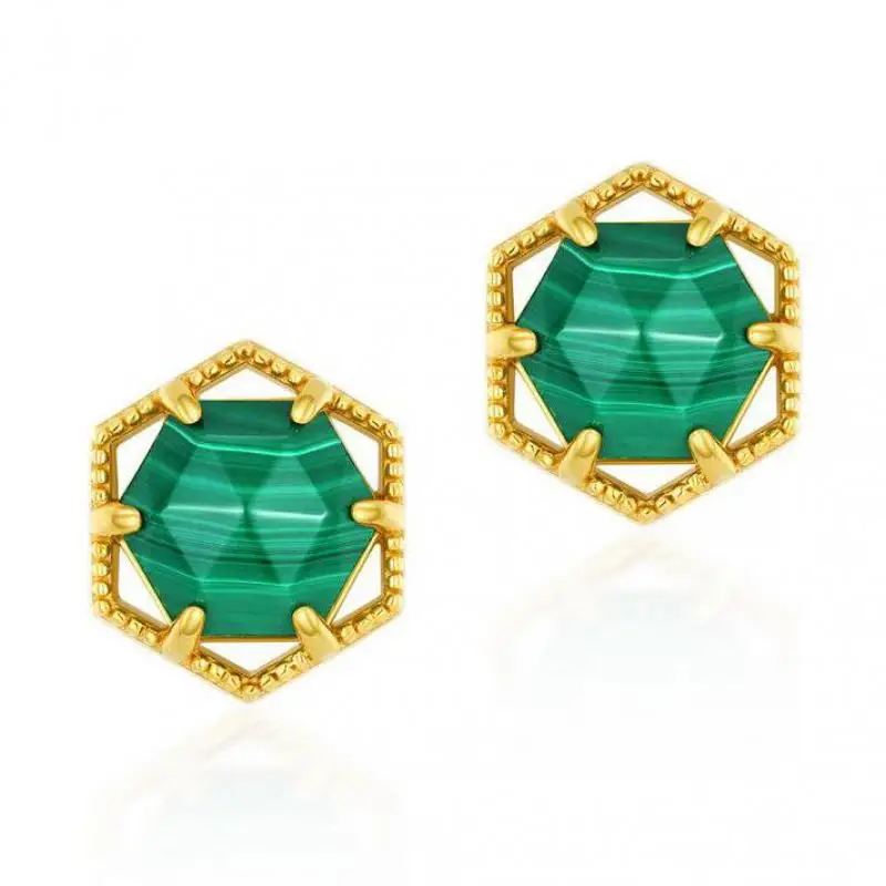 Женские серьги-гвоздики из серебра 925 пробы, с покрытием из 10 к золота 
Женские серьги-гвоздики из серебра 925 пробы, с покрытием из 10 к золота