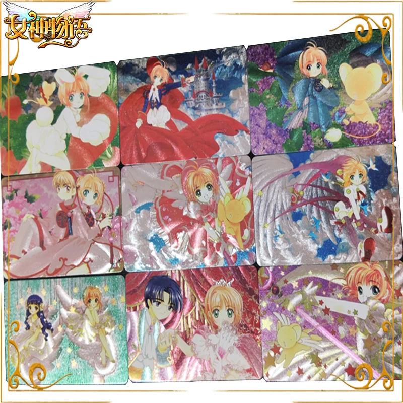 

Goddess Story hr Cards KINOMOTO SAKURA Magic Captor Sakura Anime Figure Bronzing Game Collection Card Toy Birthday Gift