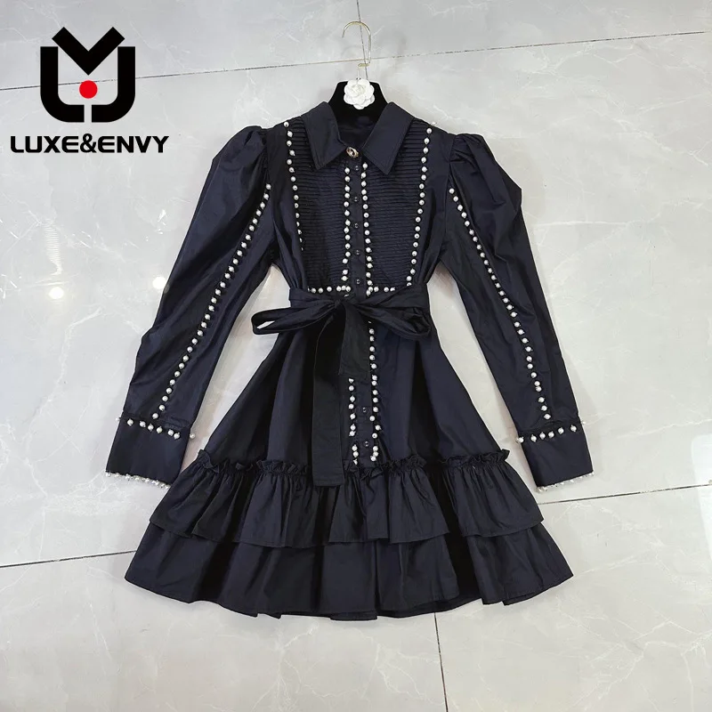 Платье из натурального хлопка с длинным рукавом и жемчужным краем
Платье из натурального хлопка с длинным рукавом и жемчужным краем