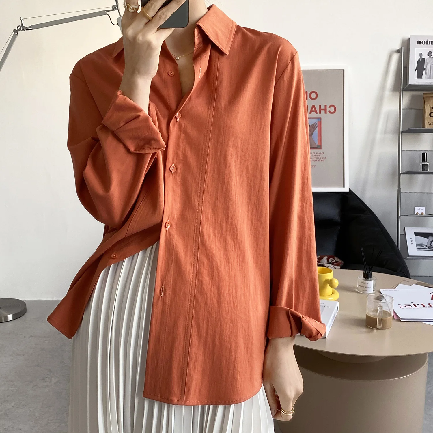 Korean Spring Summer Shirt Women Tops Turndown Collar Loose Vintage Blouse Female Long Sleeve Shirt Korean Casual Lady Blusas
Korean Spring Summer Shirt Women Tops Turndown Collar Loose Vintage Blouse Female Long Sleeve Shirt Korean Casual Lady Blusas