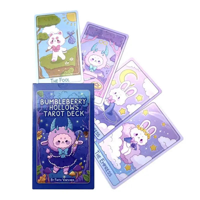 Bumbleberry Hollows Tarot 78PCS Tarot Cards for Beginners Leisure Party Game Fun Board Game Playing Cards English Oracle Cards
Bumbleberry Hollows Tarot 78PCS Tarot Cards for Beginners Leisure Party Game Fun Board Game Playing Cards English Oracle Cards