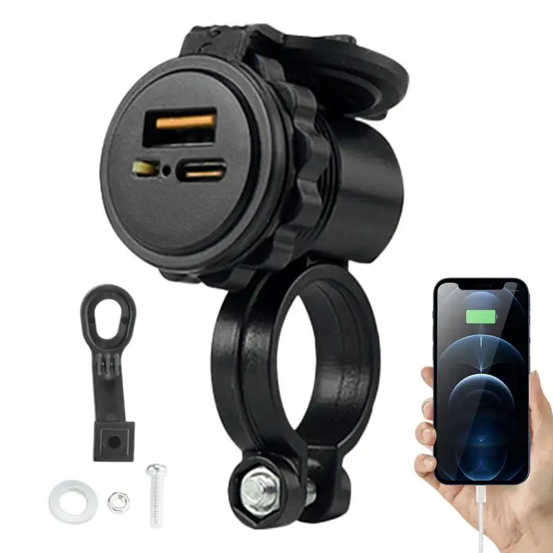 Motorcycle USB Phone PD Fast Charging Adapter Waterproof Power Adapter, Motorcycle Socket USB Charger
Motorcycle USB Phone PD Fast Charging Adapter Waterproof Power Adapter, Motorcycle Socket USB Charger