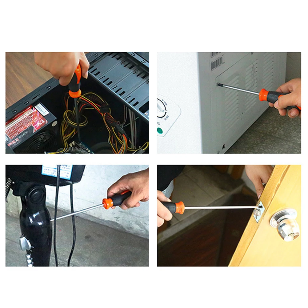 1/2pcs Extended Cross/Slotted Screwdriver 300mm 6mm Chromium Vanadium Alloy Steel Rubber Hand Tools Screwdriver Nutdrivers
1/2pcs Extended Cross/Slotted Screwdriver 300mm 6mm Chromium Vanadium Alloy Steel Rubber Hand Tools Screwdriver Nutdrivers