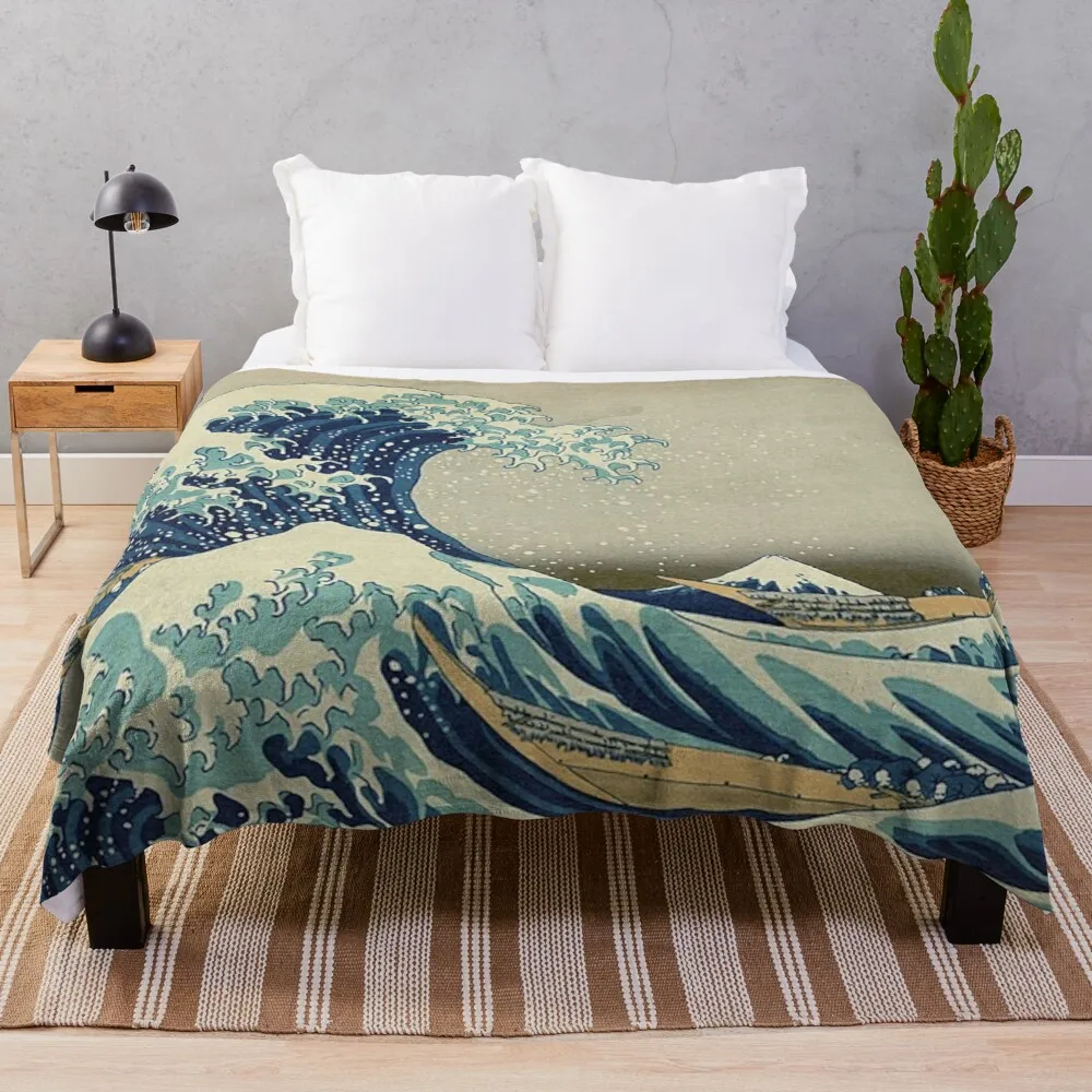 

The Great Wave Off Kanagawa-Katsushika Hokusai Soft Bed Softest Blanket Bunk Beds Sofa Custom Blanket Throw Blankets