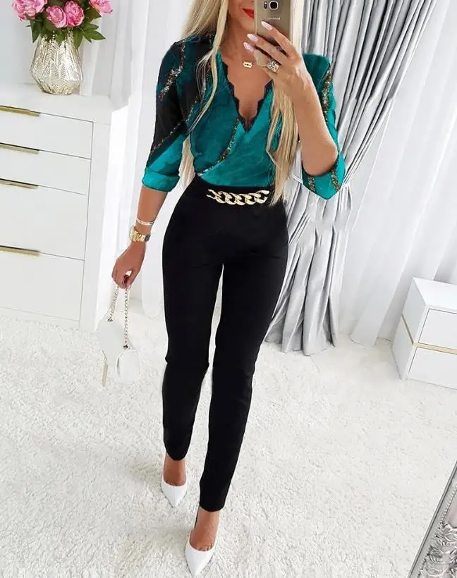 Lace Patchwork Jumpsuit Women Marble Print Chain Decor Long Sleeve Jumpsuit 2022 Autumn Winter Elegant High Streetwear Bodycon
Lace Patchwork Jumpsuit Women Marble Print Chain Decor Long Sleeve Jumpsuit 2022 Autumn Winter Elegant High Streetwear Bodycon