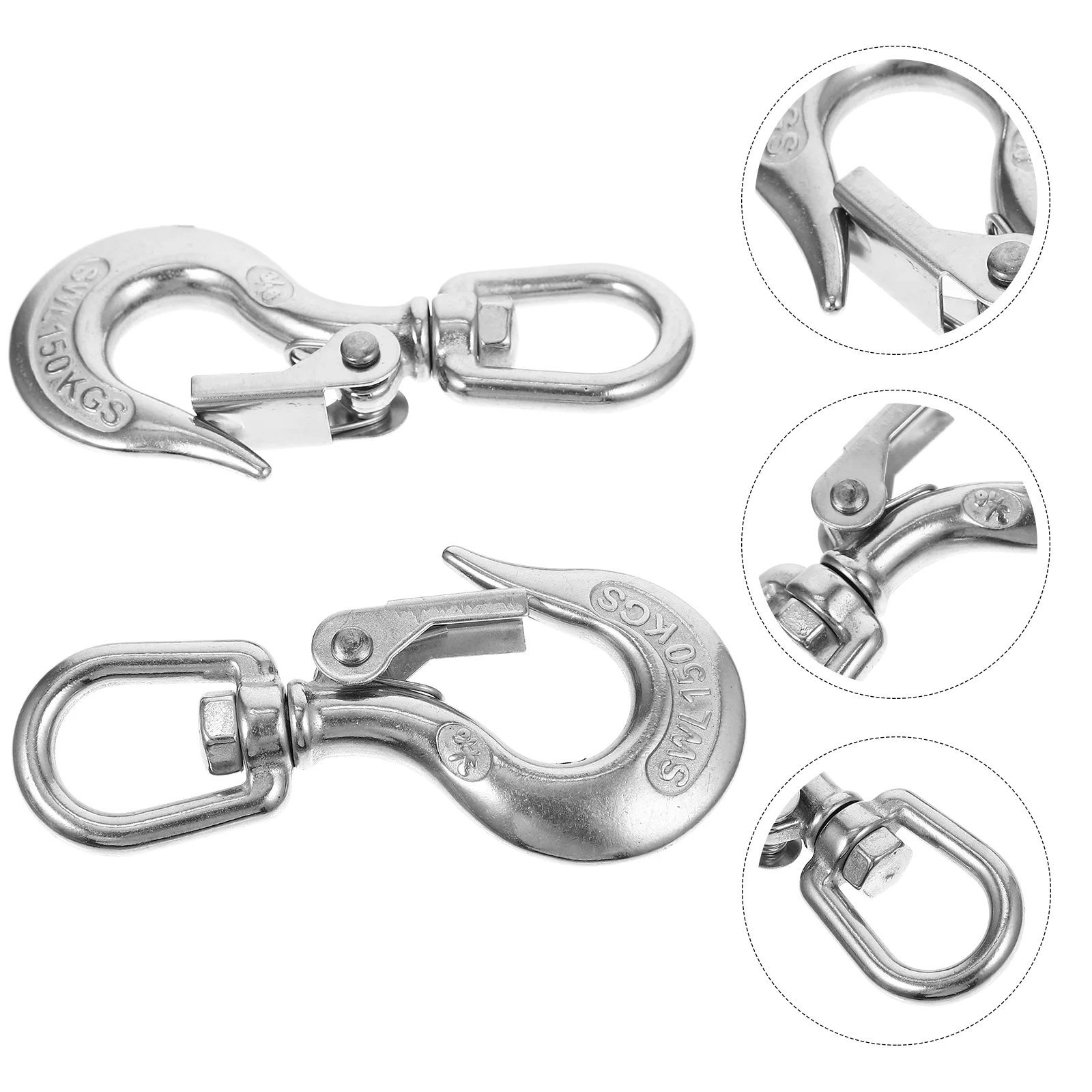 2pcs Snap Hooks Lifting Hooks Snap Chain Hooks Clasp Hooks Trailer Chains With Hooks for Outdoor Heavy Duty
2pcs Snap Hooks Lifting Hooks Snap Chain Hooks Clasp Hooks Trailer Chains With Hooks for Outdoor Heavy Duty