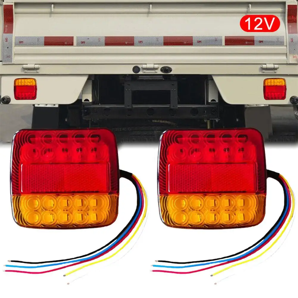 2Pcs 12V Car Trailer Trucks Tail light Car 26 LED Rear Rear Light Tail Signal Parts Running Tailight Waterproof Turn Lamps N0S4
2Pcs 12V Car Trailer Trucks Tail light Car 26 LED Rear Rear Light Tail Signal Parts Running Tailight Waterproof Turn Lamps N0S4