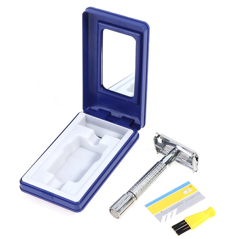 1Set Men Shaving Metal Steel Handle Safety Razor Double Edged Shaver With Package Men's Manual Razor
1Set Men Shaving Metal Steel Handle Safety Razor Double Edged Shaver With Package Men's Manual Razor
