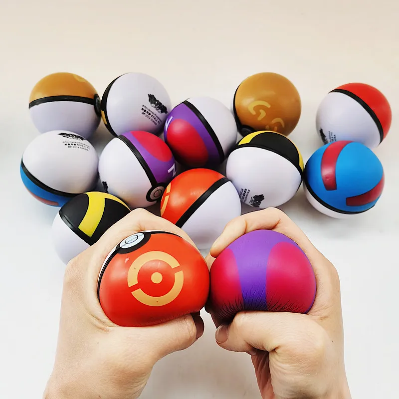 

2022Pokemon Fidget Toys Pokeballs Soft Luminous and Multicolor Crystal Pet Pokebolas Poke Action Figure Game Ball Christmas Gift