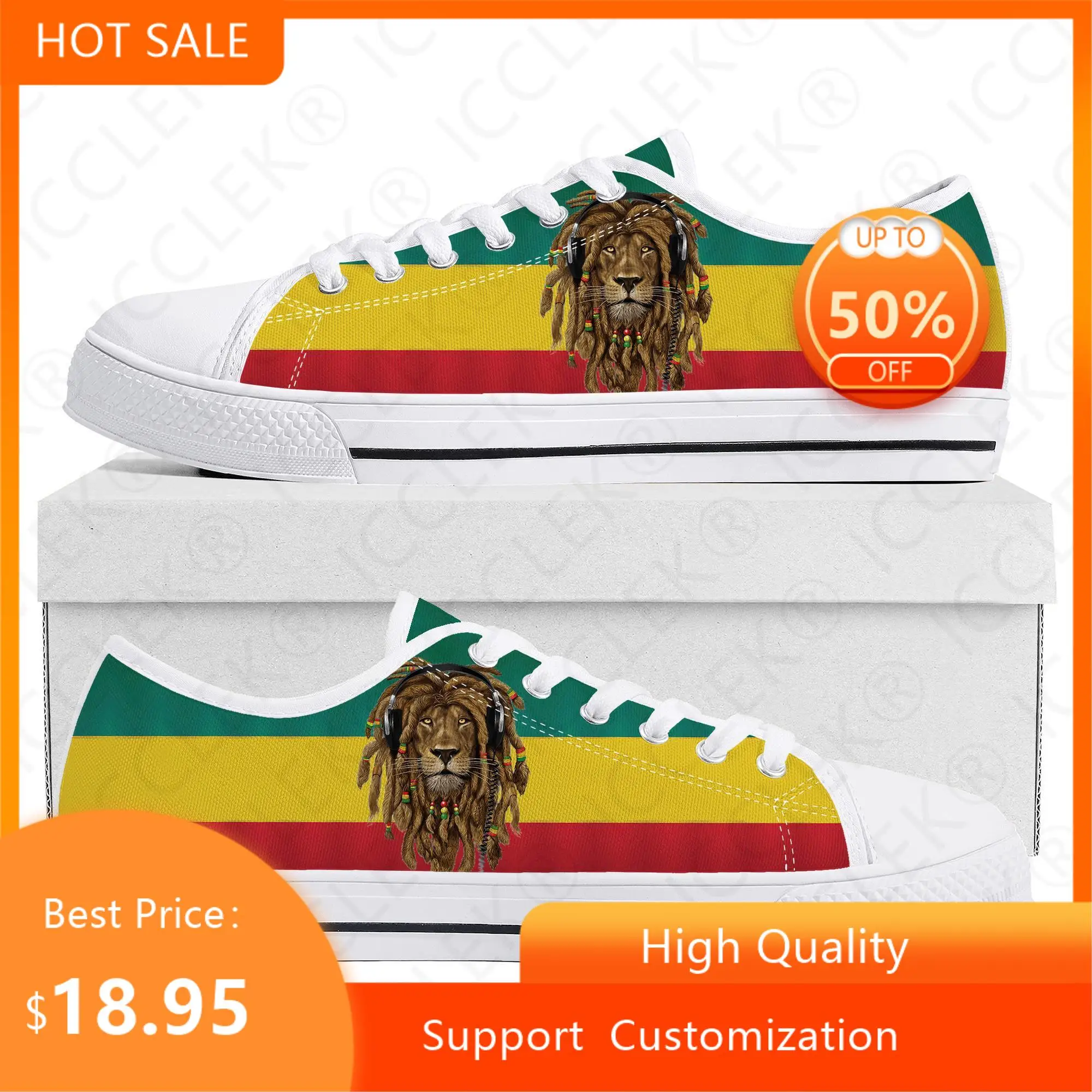 Reggae Rastafarian Rasta Rastafari Lion of Judah Low Top Sneakers Mens Womens Teenager Canvas Sneaker Casual Shoes Custom Shoe
Reggae Rastafarian Rasta Rastafari Lion of Judah Low Top Sneakers Mens Womens Teenager Canvas Sneaker Casual Shoes Custom Shoe