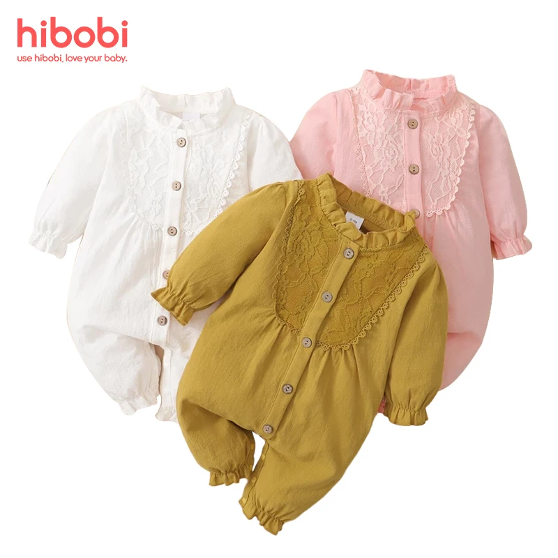 hibobi Design Baby Girl Lace Ruffle Long Sleeve Jumpsuit Newborn Baby Clothes Spring Autumn Outfits Casual Romper
hibobi Design Baby Girl Lace Ruffle Long Sleeve Jumpsuit Newborn Baby Clothes Spring Autumn Outfits Casual Romper