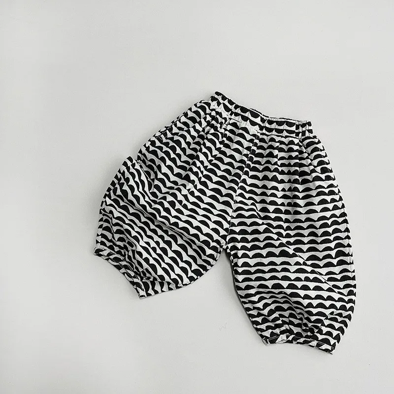 2023 Summer New Children Fashion Geometric Printing Calf-length Pants Boys Girls Casual Ramie Cotton Kids Toddler Haren Trousers
2023 Summer New Children Fashion Geometric Printing Calf-length Pants Boys Girls Casual Ramie Cotton Kids Toddler Haren Trousers