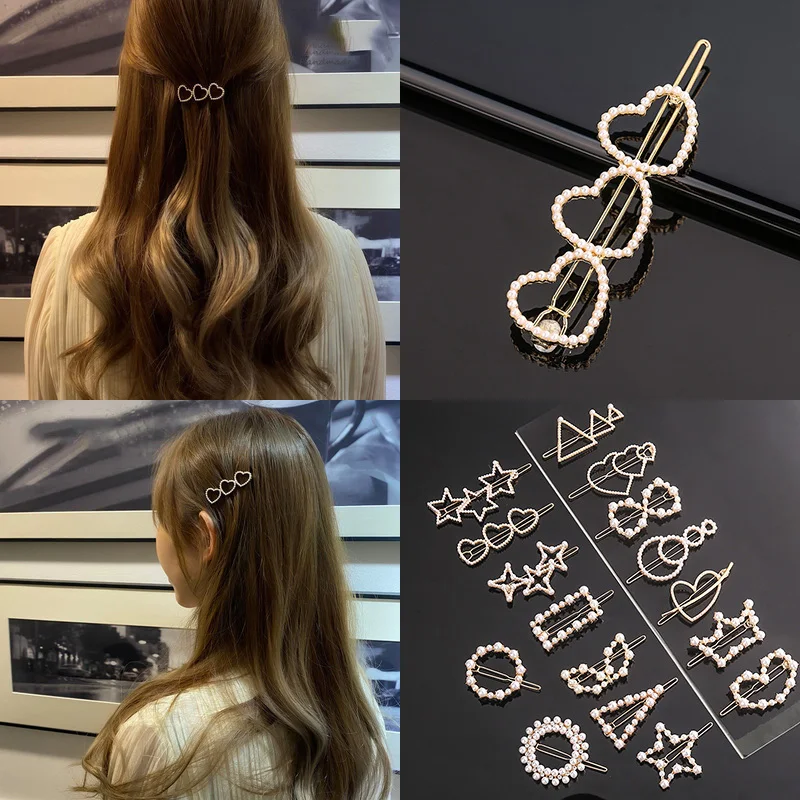 Fashion Pearl Hair Clip Women Girls Elegant Design Triangular Star Round Hairpin Barrette Hair Pins Ponytail Hair Accessories
Fashion Pearl Hair Clip Women Girls Elegant Design Triangular Star Round Hairpin Barrette Hair Pins Ponytail Hair Accessories