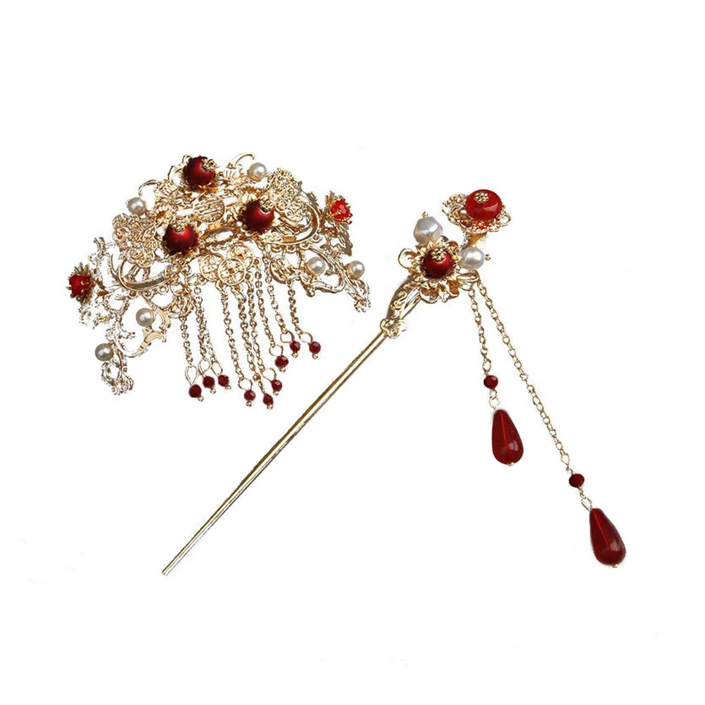 Chinese Headpiece Jewelry Tassel Hair Clip Pearl Wedding Accessories Classical Clips
Chinese Headpiece Jewelry Tassel Hair Clip Pearl Wedding Accessories Classical Clips