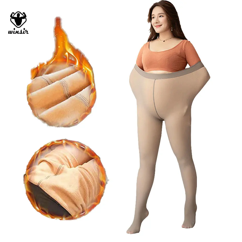 360G Plus Size Thick Thermal Pantyhose for Women Fake Translucent Tights Opaque High Waisted Winter Warm Leggings
360G Plus Size Thick Thermal Pantyhose for Women Fake Translucent Tights Opaque High Waisted Winter Warm Leggings