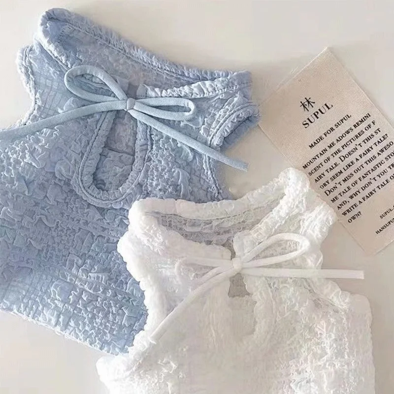 Dog Pet Clothing Bowknot Vests for Dogs Clothes Cat Small Cute Thin Spring Summer Blue White Fashion Girl Yorkshire Accessories
Dog Pet Clothing Bowknot Vests for Dogs Clothes Cat Small Cute Thin Spring Summer Blue White Fashion Girl Yorkshire Accessories