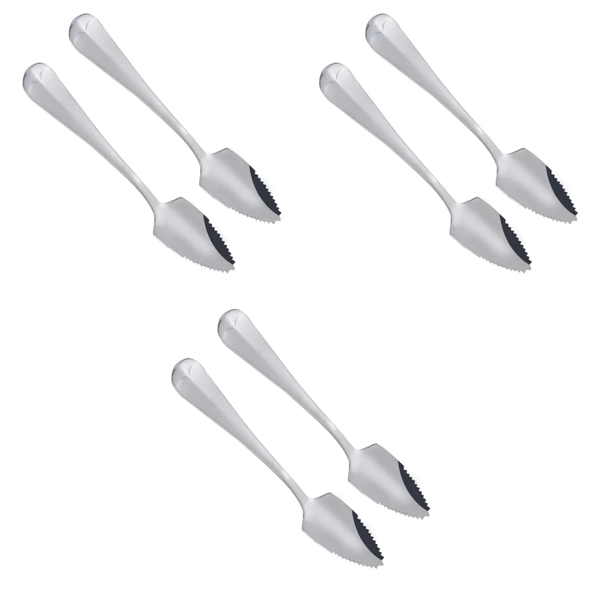 6 Pcs Stainless Steel Fruit Spoons with Serrated Long Handle Grapefruit and Dessert Spoon Coffee Stirring Spoons
6 Pcs Stainless Steel Fruit Spoons with Serrated Long Handle Grapefruit and Dessert Spoon Coffee Stirring Spoons