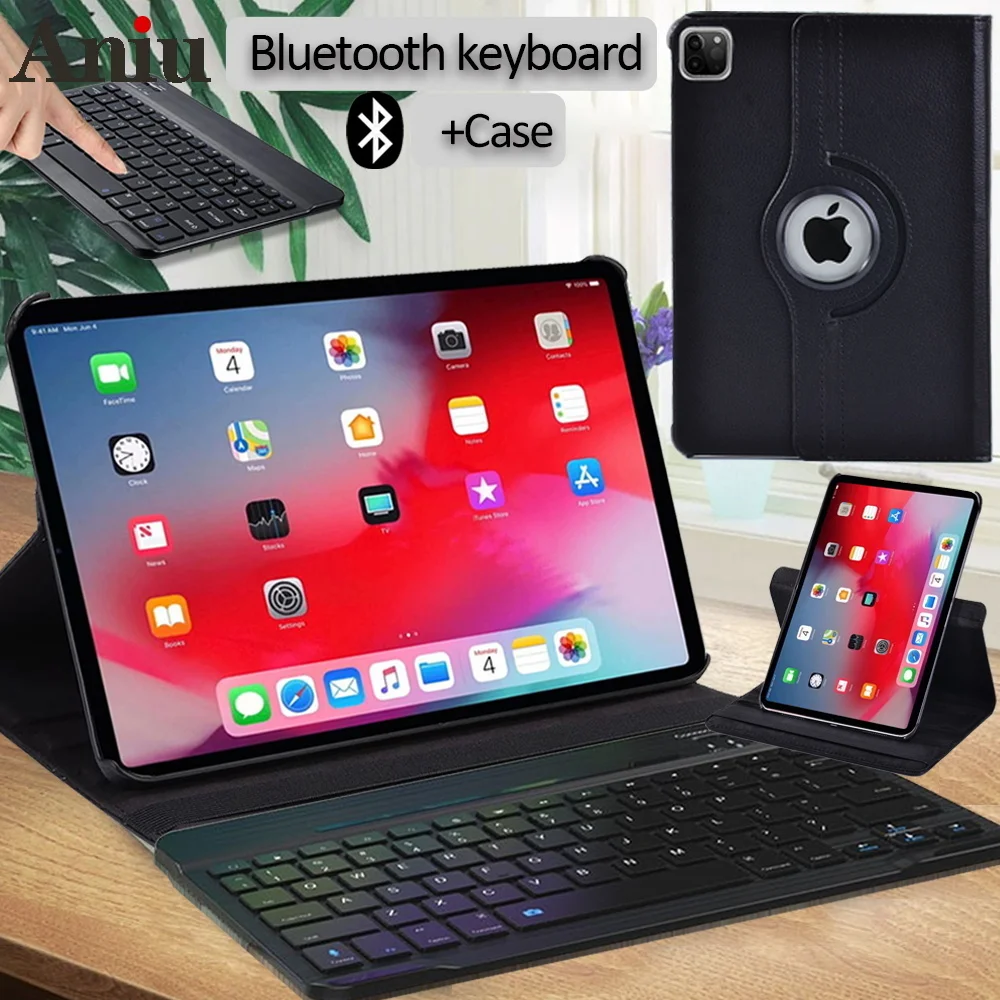 Case for Apple IPad Pro 11/iPad Air 4 10.9 inch 360 Rotation PU Leather Stand Protective Cover+Bluetooth Keyboard + Free pen
Case for Apple IPad Pro 11/iPad Air 4 10.9 inch 360 Rotation PU Leather Stand Protective Cover+Bluetooth Keyboard + Free pen