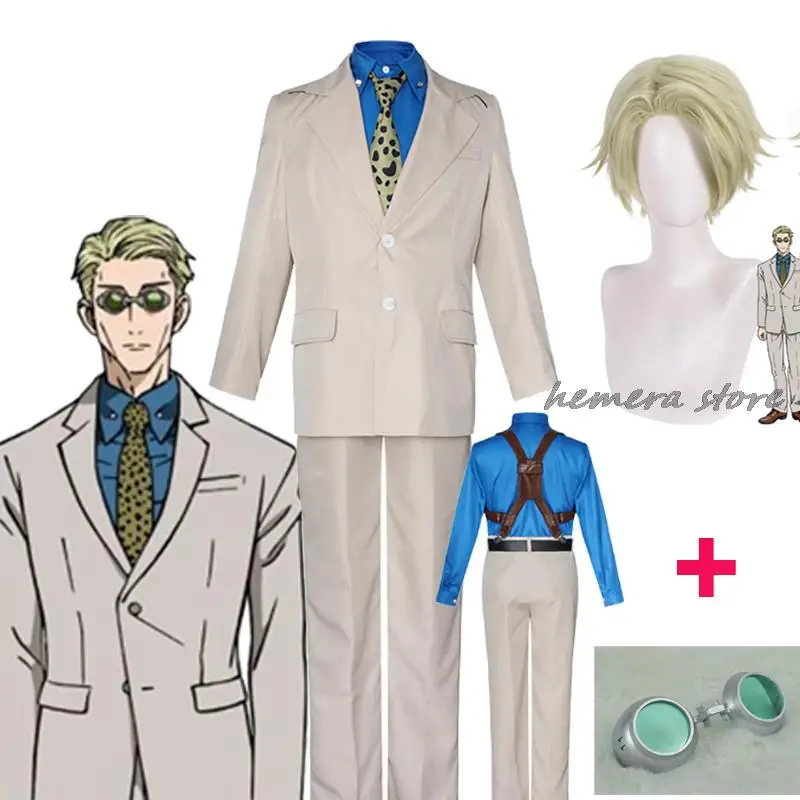 Anime Jujutsu Kaisen Nanami Kento Cosplay Costume Wholeset Uniform Wig Shoes Glasses Coat Shirt Pants Men Cos Business Suit
Anime Jujutsu Kaisen Nanami Kento Cosplay Costume Wholeset Uniform Wig Shoes Glasses Coat Shirt Pants Men Cos Business Suit