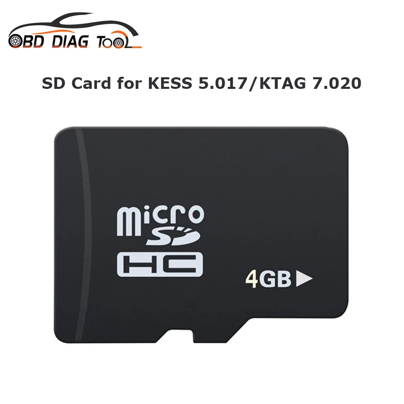 Новейшая SD-карта для KESS V5.017/KTAG V7.020 ECU инструмент чип-тюнинга SD-карты 4 Гб файлы
