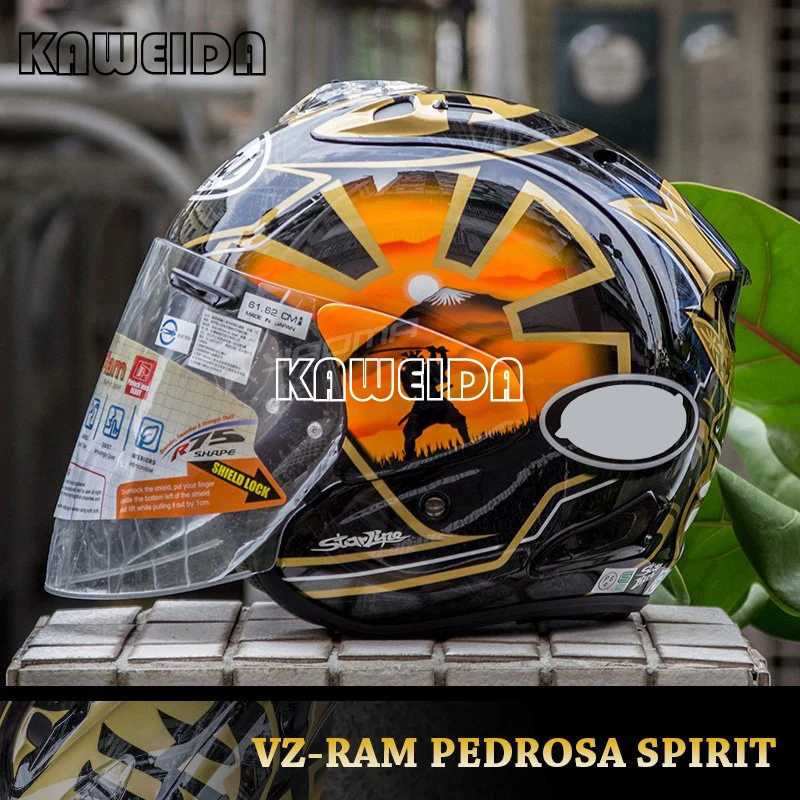 Open Face Half Helmet SZ-Ram5 VZ-RAM PEDROSA GOLD Motorcycle Helmet Riding Motocross Racing Motobike Helmet
Open Face Half Helmet SZ-Ram5 VZ-RAM PEDROSA GOLD Motorcycle Helmet Riding Motocross Racing Motobike Helmet