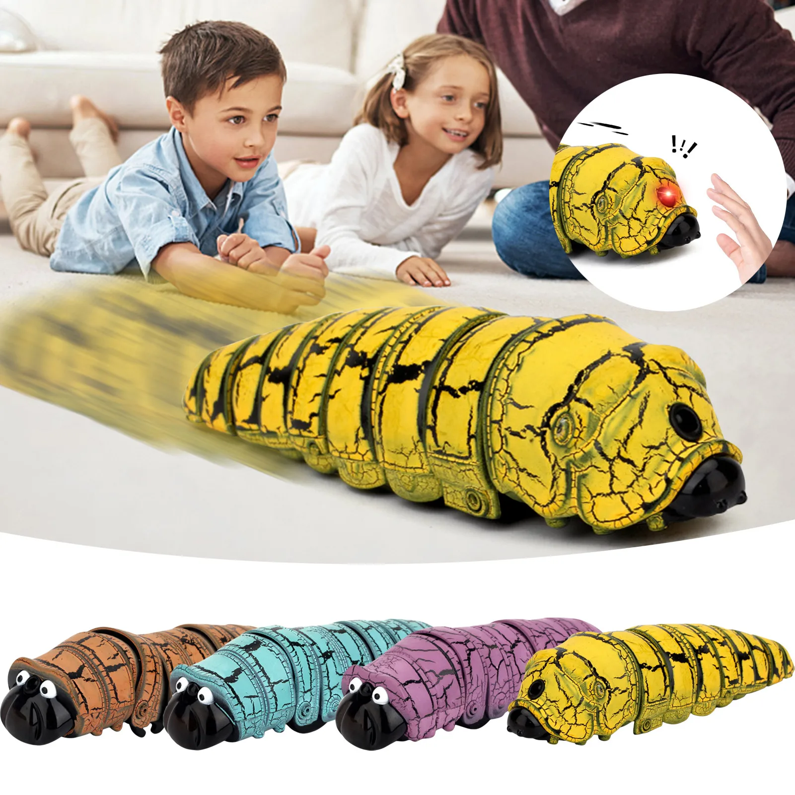 Infrared Sensor Prank Toy USB Rechargeable Prank Children's Electronic Toys Remote Control Caterpillar Toys Pet Electronic Toys
Infrared Sensor Prank Toy USB Rechargeable Prank Children's Electronic Toys Remote Control Caterpillar Toys Pet Electronic Toys