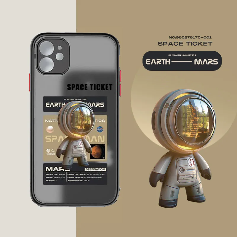 cute astronaut couple space ticket Phone Case For iPhone 13 12 11 Mini Pro XR XS Max 7 8 Plus X Matte transparent Back Cover
cute astronaut couple space ticket Phone Case For iPhone 13 12 11 Mini Pro XR XS Max 7 8 Plus X Matte transparent Back Cover