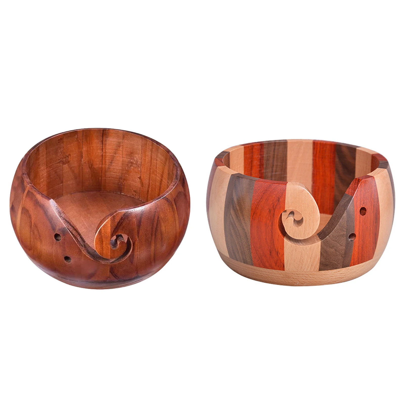 Wooden Textile Yarn Bowl Handmade Yarn Storage Bowl Round Knitting Crochet Storage Bowls with Holes DIY Knitting Accessories
Wooden Textile Yarn Bowl Handmade Yarn Storage Bowl Round Knitting Crochet Storage Bowls with Holes DIY Knitting Accessories