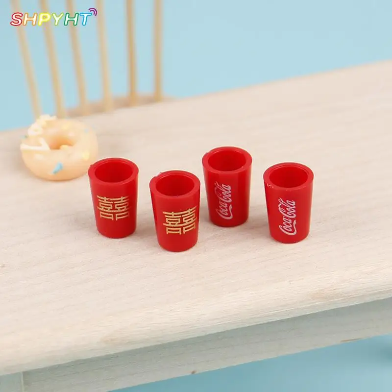 5Pcs 1/12 Dollhouse Mini Lucky Red Double Xi Cups Cola Cups Miniature Furniture Model Toys for Doll House Decoration Accessories
5Pcs 1/12 Dollhouse Mini Lucky Red Double Xi Cups Cola Cups Miniature Furniture Model Toys for Doll House Decoration Accessories