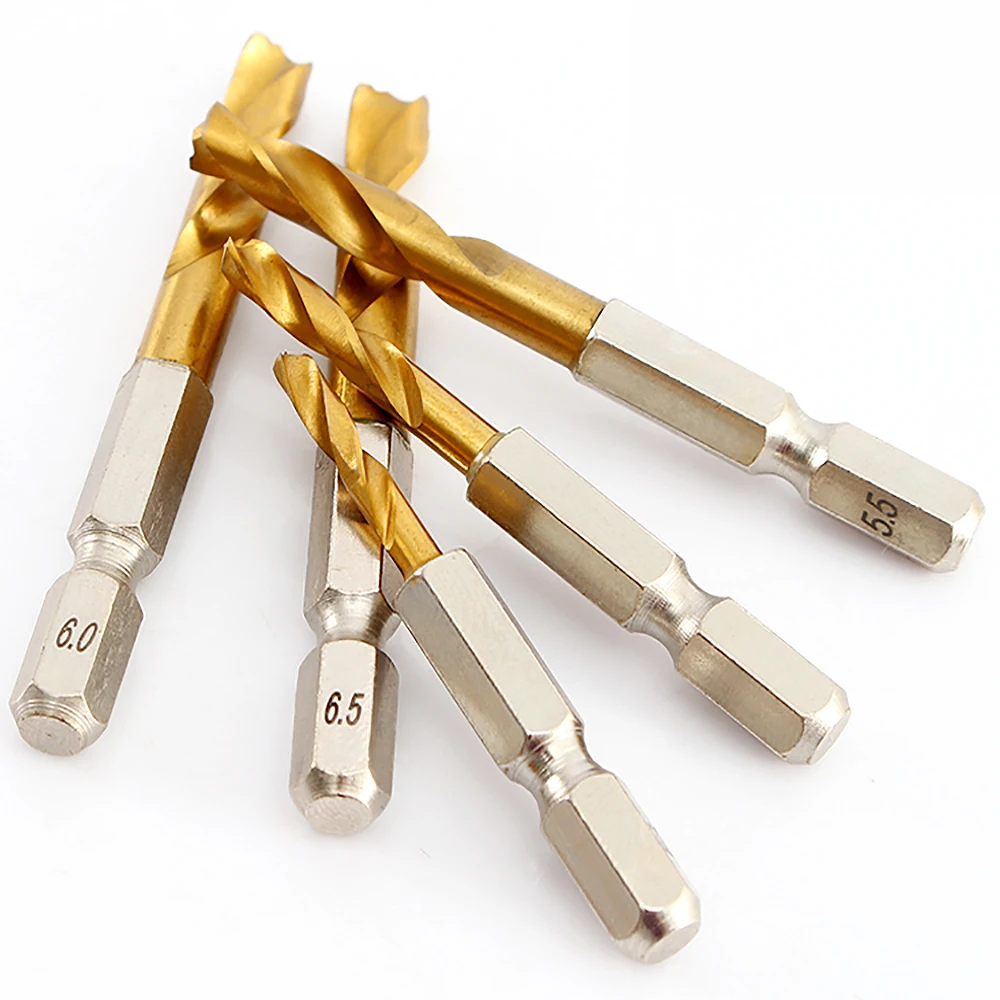 1Pcs 1.5 - 13mm HSS Titanium Coated Twist Drill Bits 1/4'' Hex Shank Short Bit for Metal Stainless Steel Wood Plastic
1Pcs 1.5 - 13mm HSS Titanium Coated Twist Drill Bits 1/4'' Hex Shank Short Bit for Metal Stainless Steel Wood Plastic