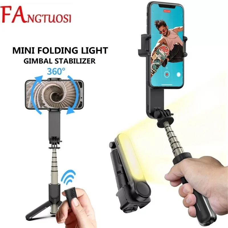 FANGTUOSI Wireless Bluetooth Handheld Gimbal Stabilizer Mobile Phone Selfie Stick tripod with fill light shutter for IOS Android
FANGTUOSI Wireless Bluetooth Handheld Gimbal Stabilizer Mobile Phone Selfie Stick tripod with fill light shutter for IOS Android