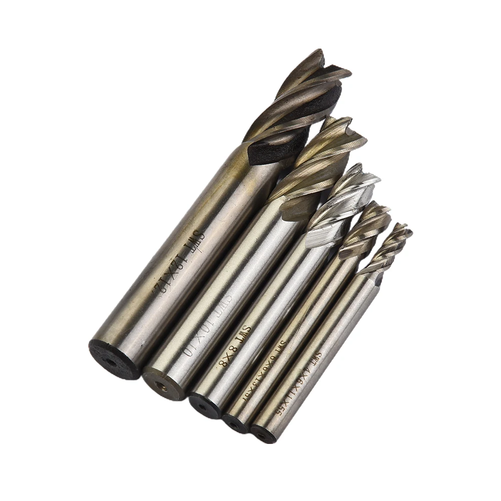 5pcs CNC Wood End Mill Cutter Milling Machine HSS Straight Shank Drill Bit 4 Flutes Milling Tool CNC Router Bits Woodworking
5pcs CNC Wood End Mill Cutter Milling Machine HSS Straight Shank Drill Bit 4 Flutes Milling Tool CNC Router Bits Woodworking