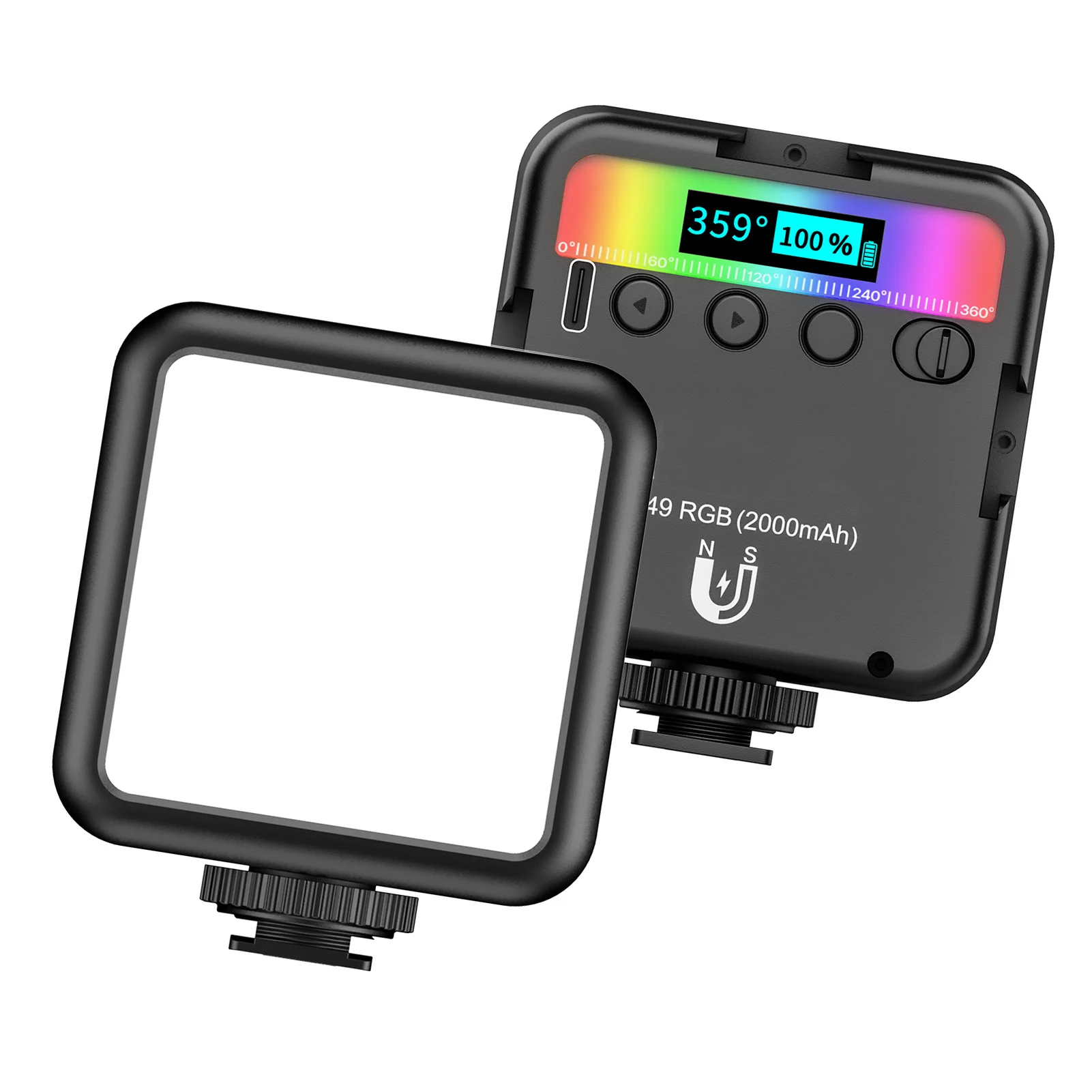 RGB Pocket LED Video Light Photography Fill Light 2500K-9000K Dimmable CRI95+ Built-in Battery with
RGB Pocket LED Video Light Photography Fill Light 2500K-9000K Dimmable CRI95+ Built-in Battery with