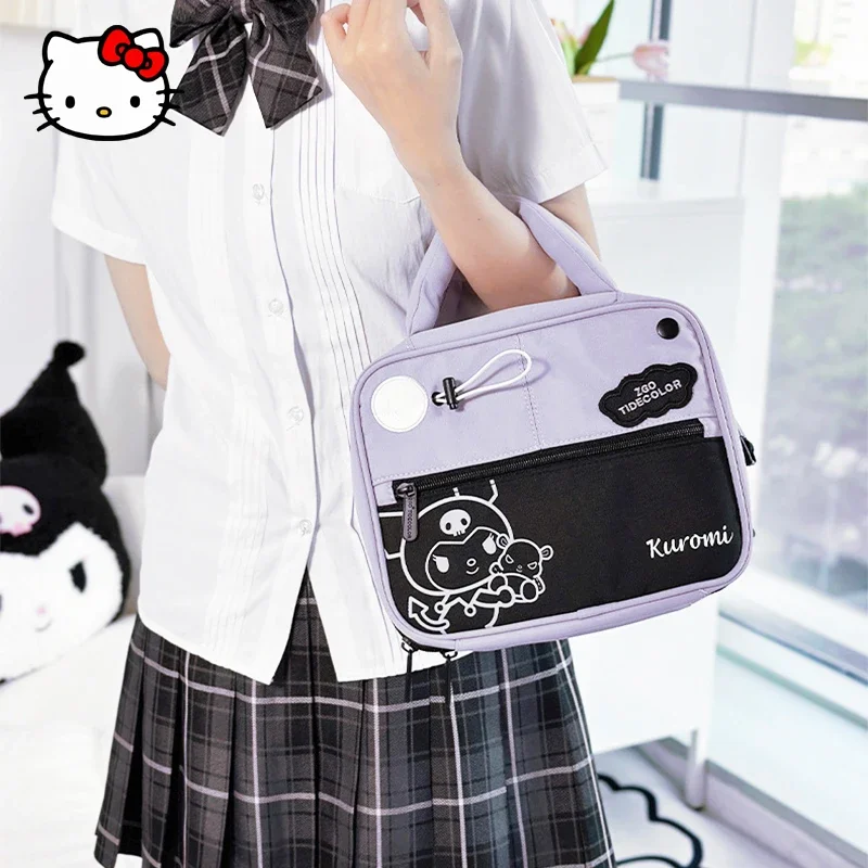 Kawaii Sanrio Kuromi Cosmetic Bag Cartoon Student Portable Waterproof Beauty Storage Bag Girl Travel Large Capacity Toiletry Bag
Kawaii Sanrio Kuromi Cosmetic Bag Cartoon Student Portable Waterproof Beauty Storage Bag Girl Travel Large Capacity Toiletry Bag