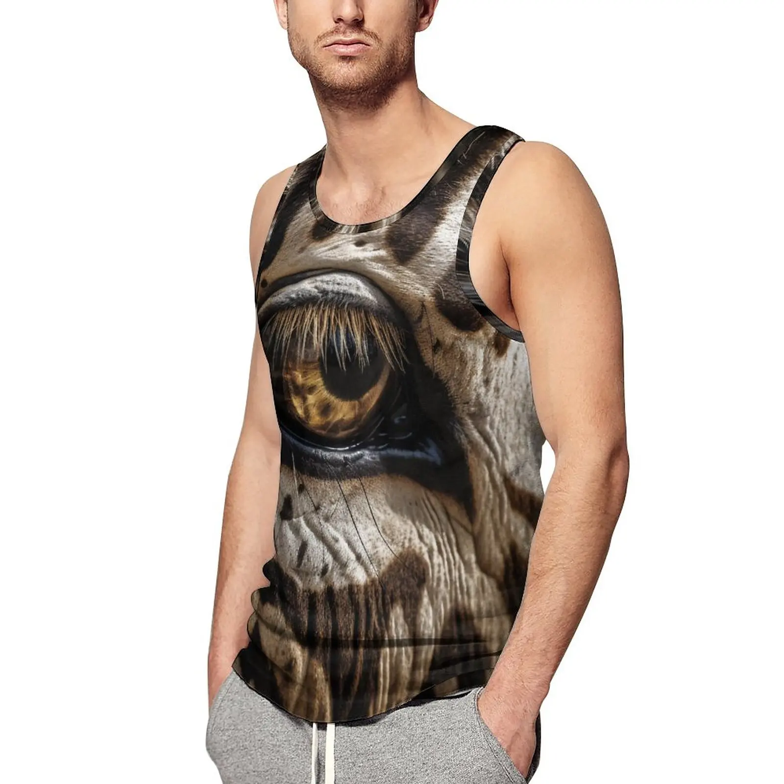 Zebra Tank Top Animal Eyes Vintage Tops Summer Bodybuilding Males Custom Sleeveless Vests Big Size
Zebra Tank Top Animal Eyes Vintage Tops Summer Bodybuilding Males Custom Sleeveless Vests Big Size