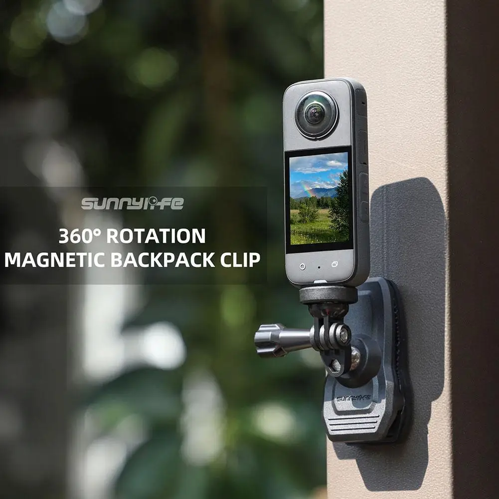 Universal Magnetic Backpack Clip 360° Rotate Shoulder Belt Clamp For Action Camera For ForGoPro Series For Insta360 Series Y6A7
Universal Magnetic Backpack Clip 360° Rotate Shoulder Belt Clamp For Action Camera For ForGoPro Series For Insta360 Series Y6A7