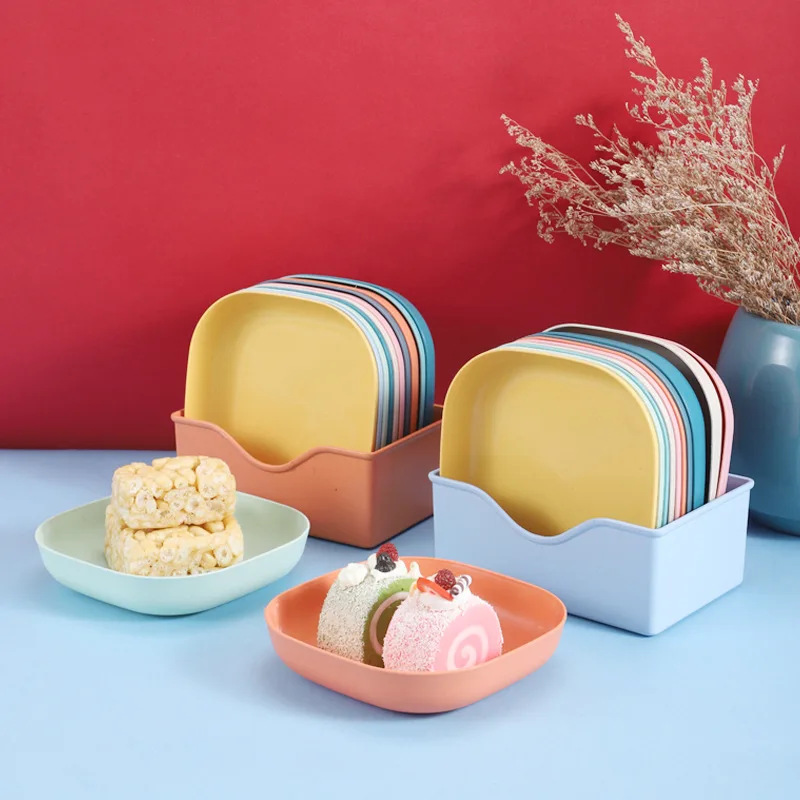 4PCs Square Household Dish Dining Plate Table Snack Pickle Plate Fruit Snack Dish Plate Household Kitchen Tableware Serving Tray
4PCs Square Household Dish Dining Plate Table Snack Pickle Plate Fruit Snack Dish Plate Household Kitchen Tableware Serving Tray