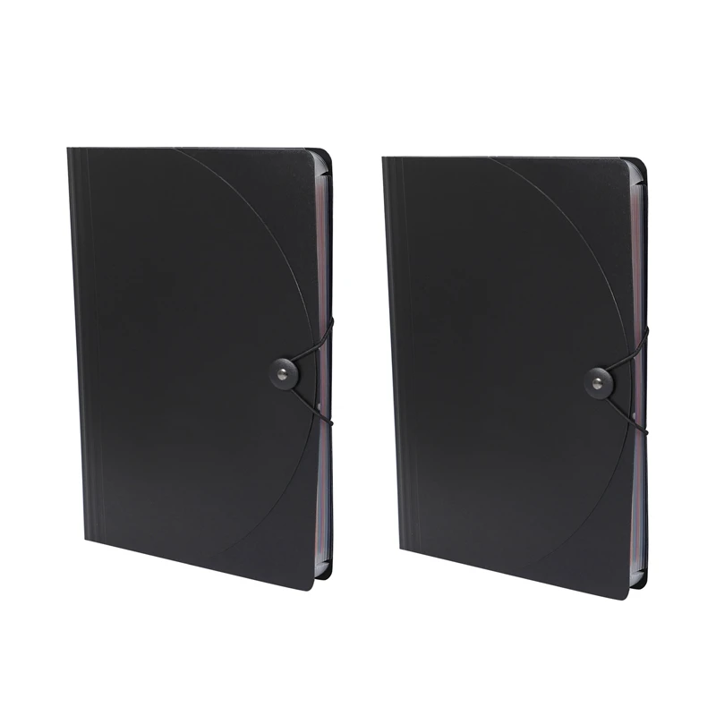 2X Expanding File Folder A4 Letter Size Portable Document Holder With 12 Pockets Black Filing Folders Desk Storage
2X Expanding File Folder A4 Letter Size Portable Document Holder With 12 Pockets Black Filing Folders Desk Storage